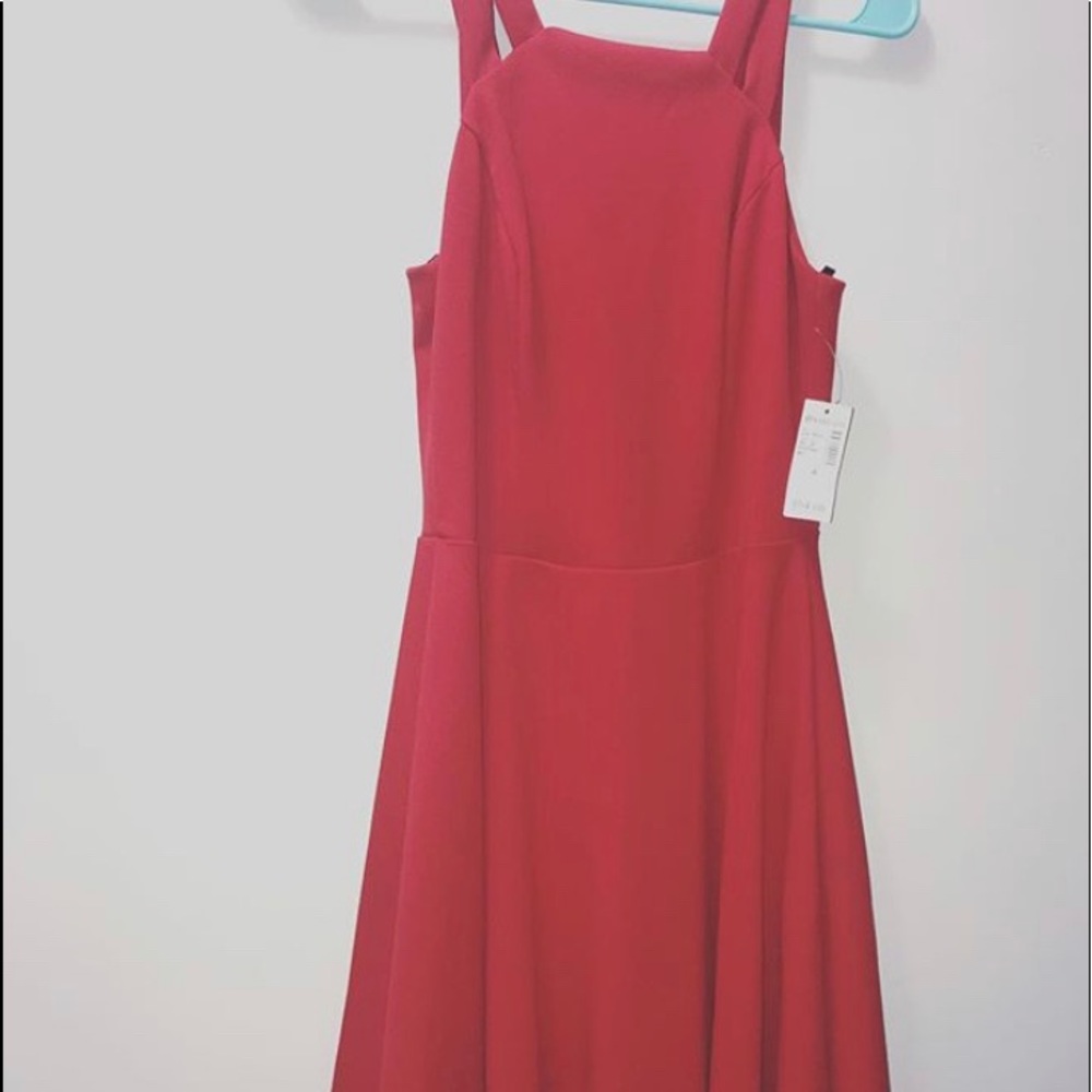 Red Double Strap Dress